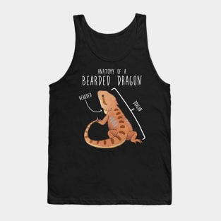 Bearded Dragon Lizard Reptile Anatomy Tank Top